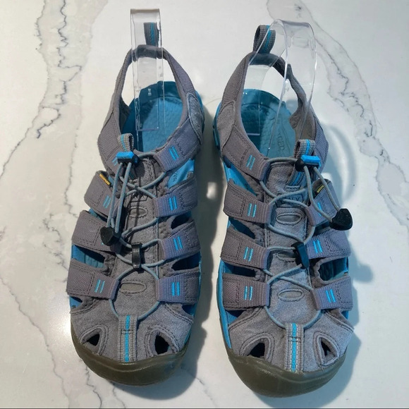 KEEN Sz 9 Anti-Odour Anatomic Footbed Waterproof Bungee Closure Outdoor Sandals - Picture 3 of 14